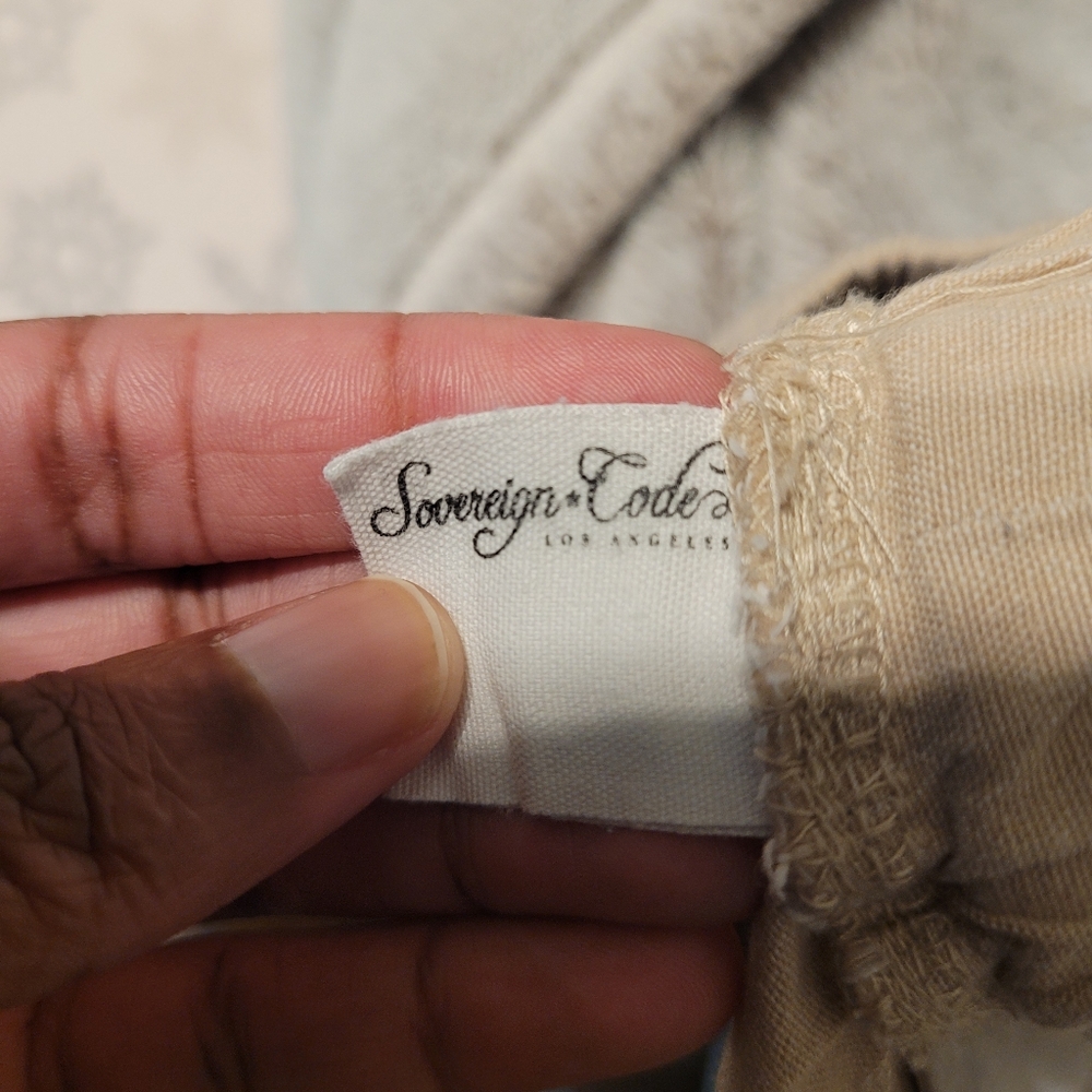 Sovereign Code Vice Tan Drawstring Sweat Shorts L - Picture 3 of 6